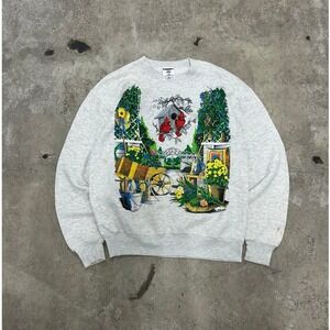 80's Vintage Nature Crew Neck Size M